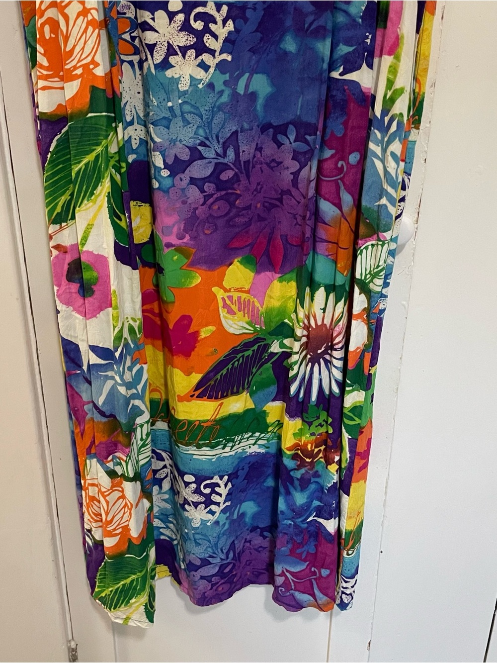 Jams World Multicolor long Floral Sleeveless dress xl Amethyst - Picture 4 of 9